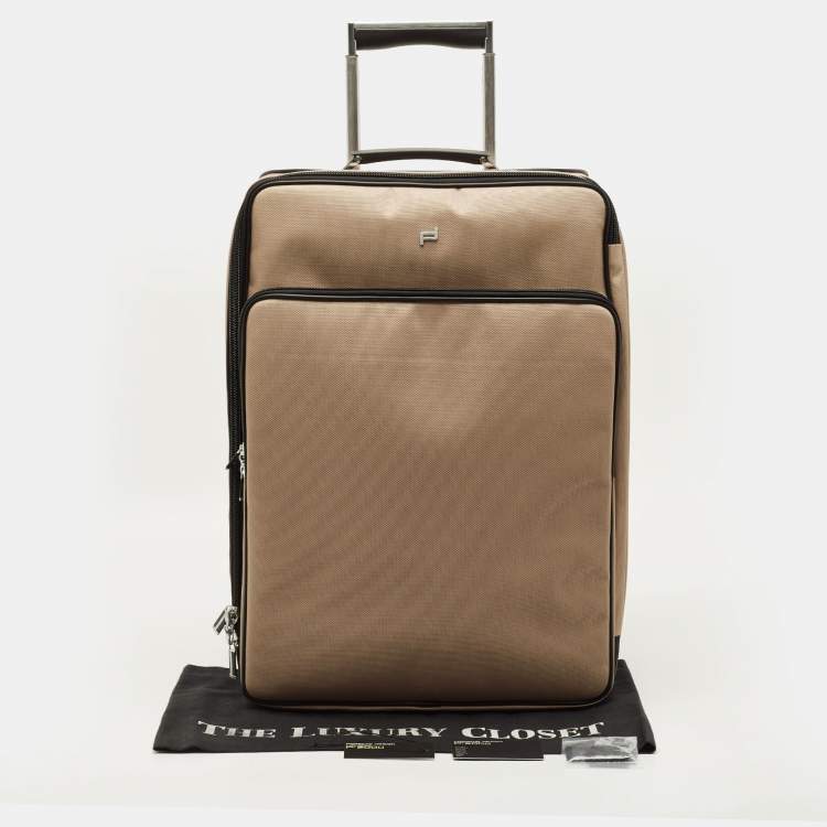 Pre Owned Porsche Design Roadster 3.0 Beige Fabric Suitcase