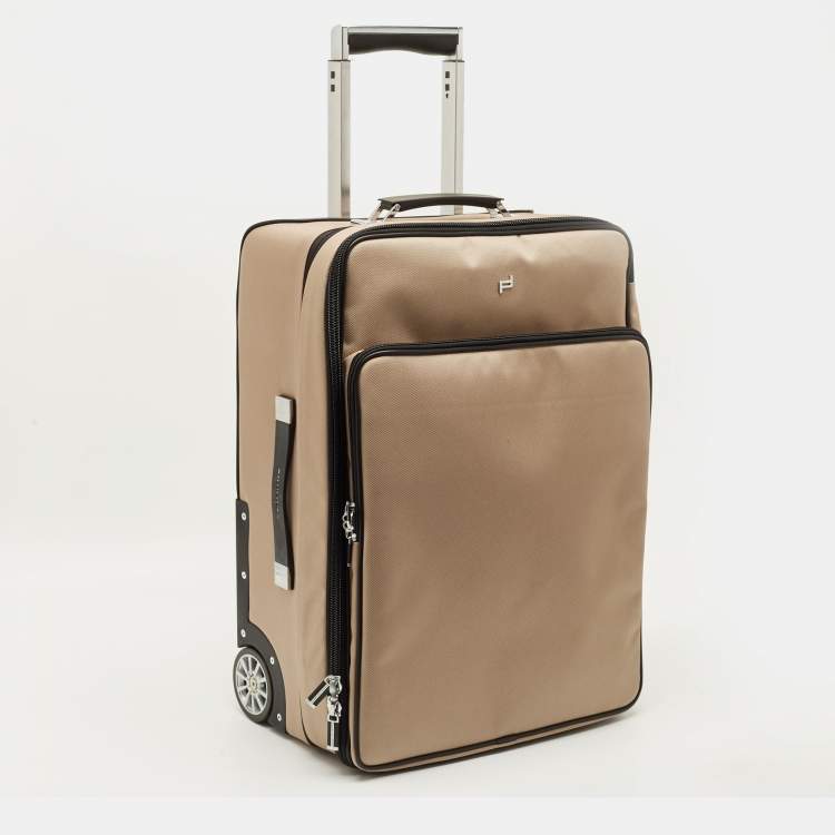 Pre Owned Porsche Design Roadster 3.0 Beige Fabric Suitcase