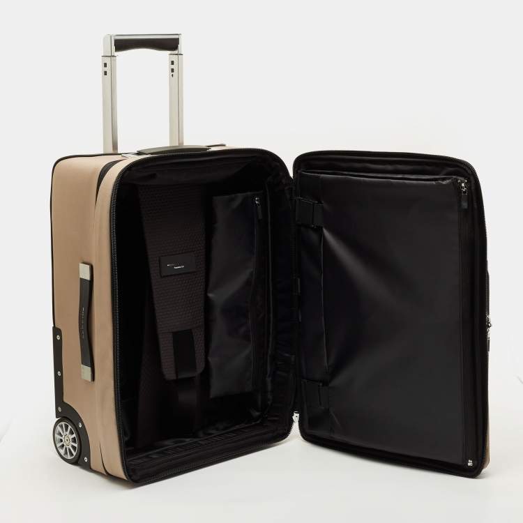 Pre Owned Porsche Design Roadster 3.0 Beige Fabric Suitcase
