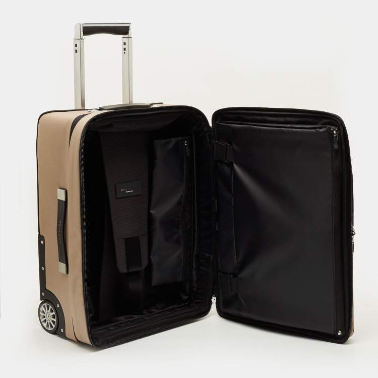 Pre Owned Porsche Design Roadster 3.0 Beige Fabric Suitcase