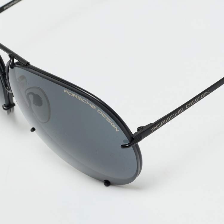 Pre Owned Porsche Design Black P8478 Aviator Sunglasses