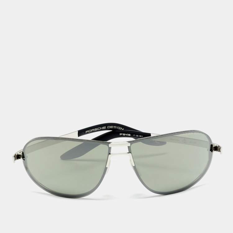 Pre Owned Porsche Design Black P'8148 Fazza Edition 0324/1982 Aviator Sunglasses