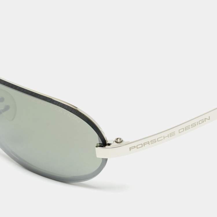 Pre Owned Porsche Design Black P'8148 Fazza Edition 0324/1982 Aviator Sunglasses