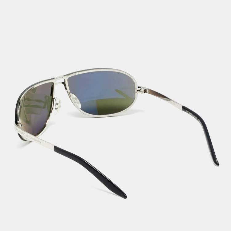 Pre Owned Porsche Design Black P'8148 Fazza Edition 0324/1982 Aviator Sunglasses