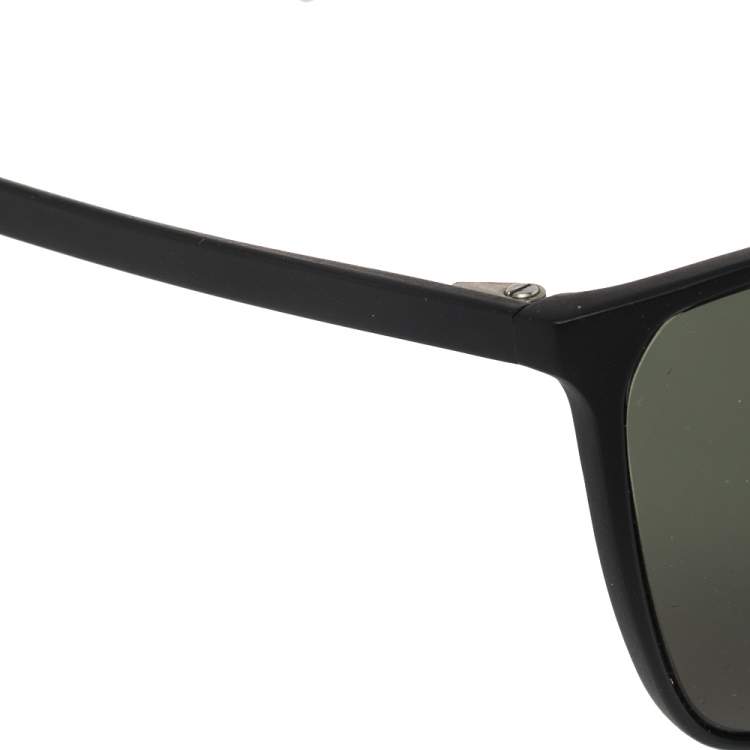 Pre Owned Porsche Design Black Acetate P8612 Square Sunglasses