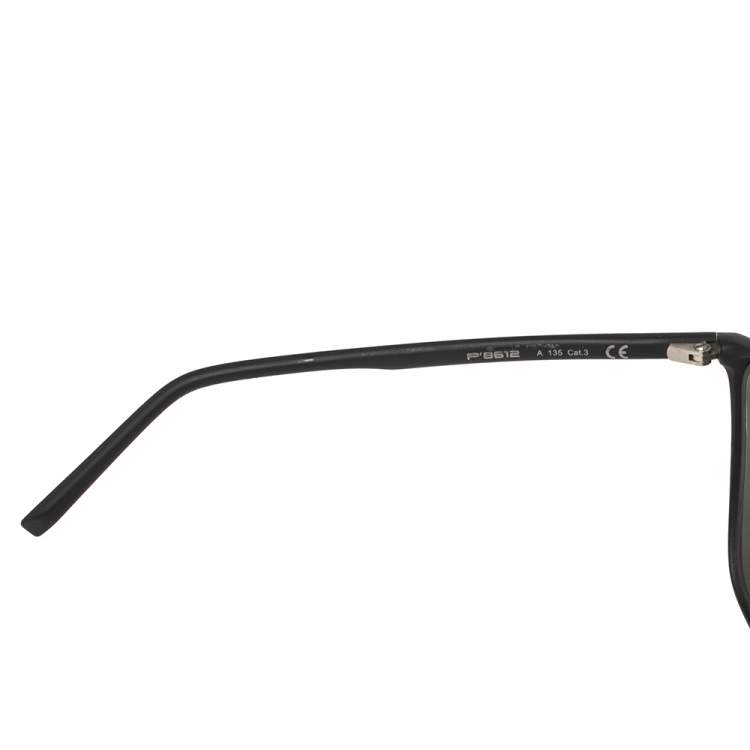 Pre Owned Porsche Design Black Acetate P8612 Square Sunglasses