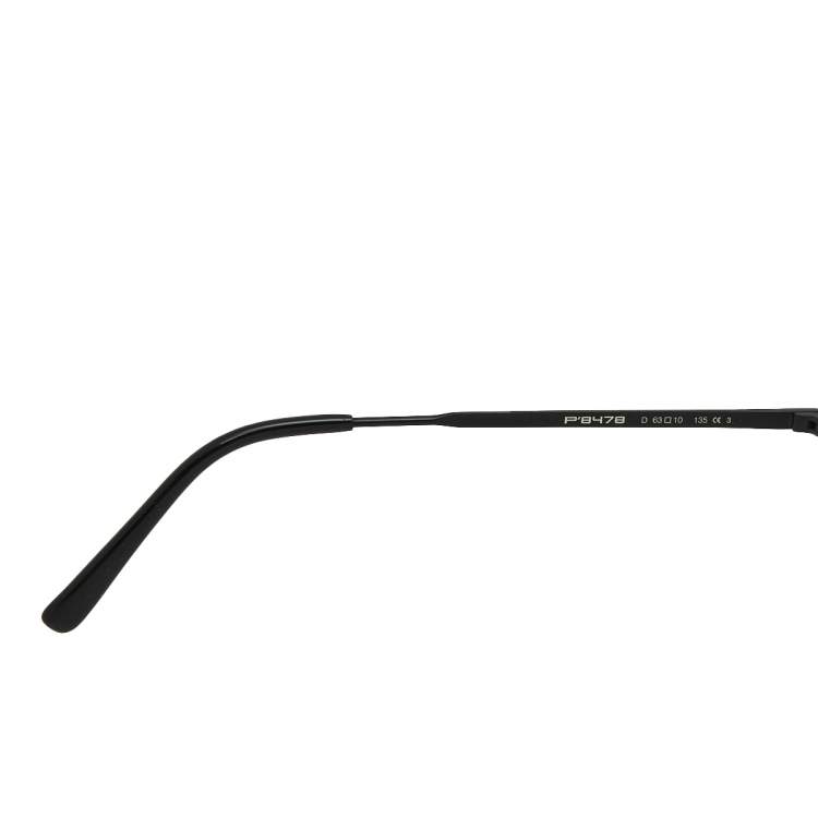 Pre Owned Porsche Design Black/Blue P'8478 Aviator Sunglasses