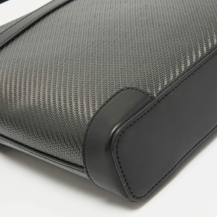 Pre Owned Porsche Design Black Carbon Fabric Small Briefcase