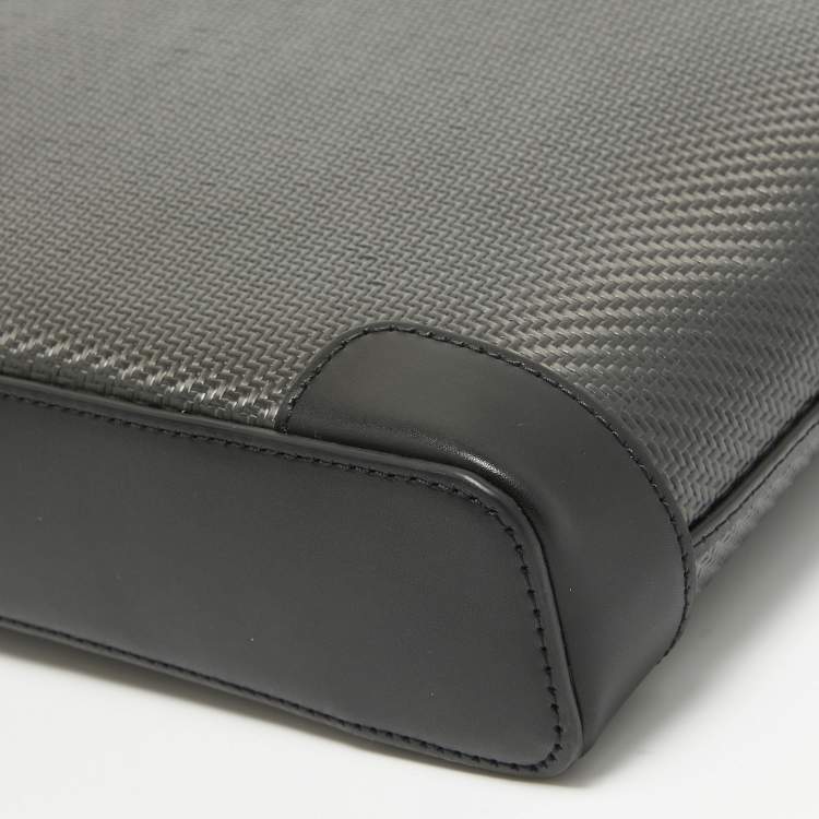 Pre Owned Porsche Design Black Carbon Fabric Small Briefcase