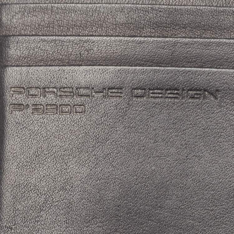 Pre Owned Porsche Design Black Leather Card Holder