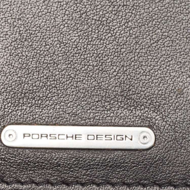Pre Owned Porsche Design Black Leather Card Holder