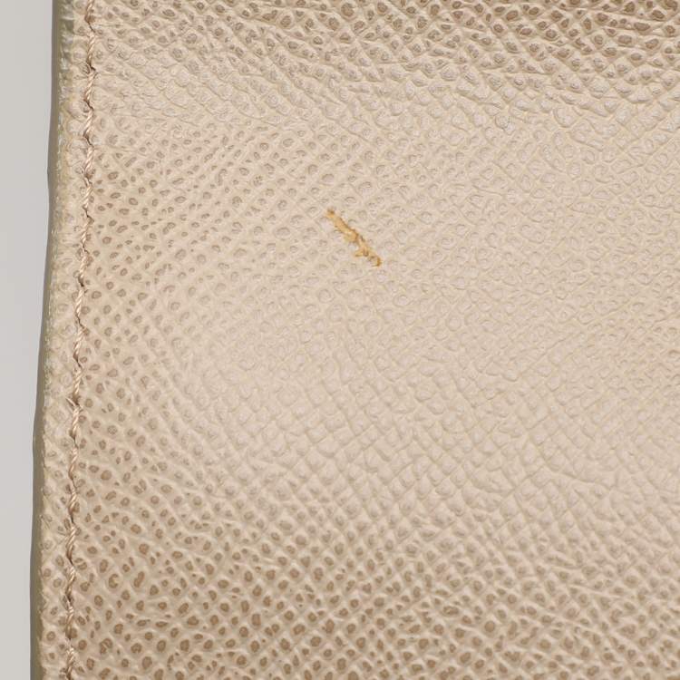 Pre Owned Porsche Design Beige Leather Flap Messenger Bag