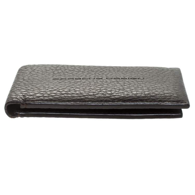 Pre Owned Porsche Design Dark Brown Leather Voyager 2.0 Bifold Wallet