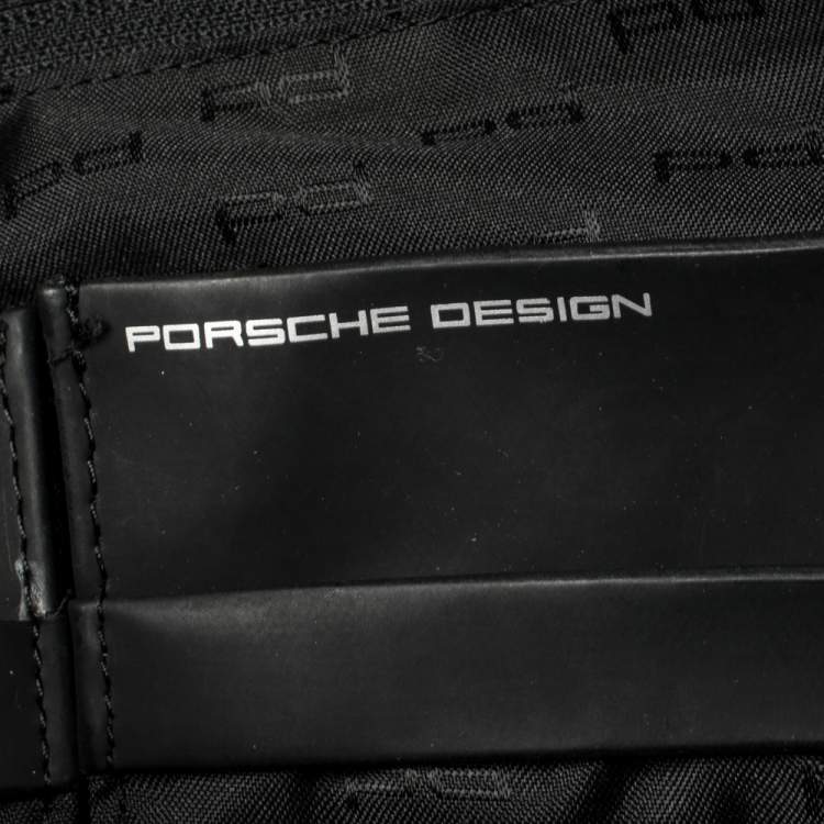Pre Owned Porsche Design Black/Grey Nylon P2000 Flap Messenger Bag