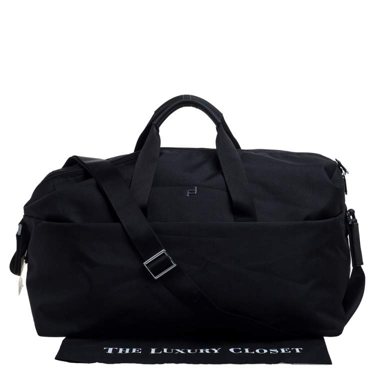 Pre Owned Porsche Design Black Nylon Roadster 3.0 Weekender Duffel Bag