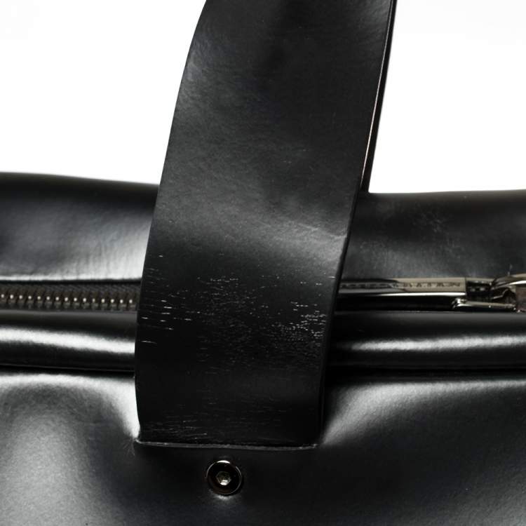 Pre Owned Porsche Design Black Leather Business Briefcase Bag