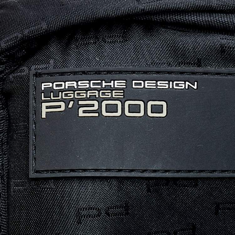 Pre Owned Porsche Design Black Nylon and Leather Laptop Briefcase
