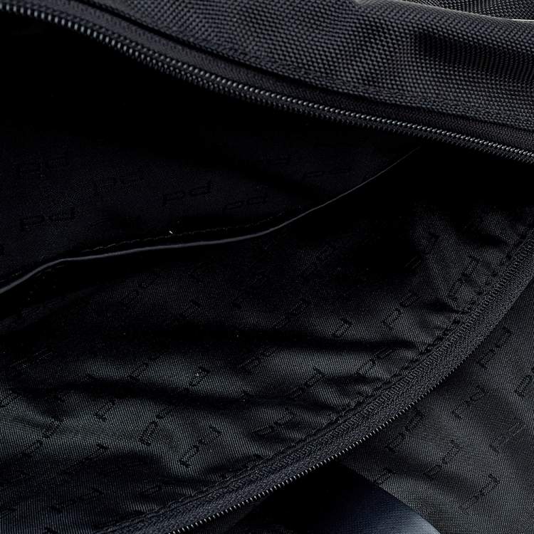 Pre Owned Porsche Design Black Nylon and Leather Laptop Briefcase