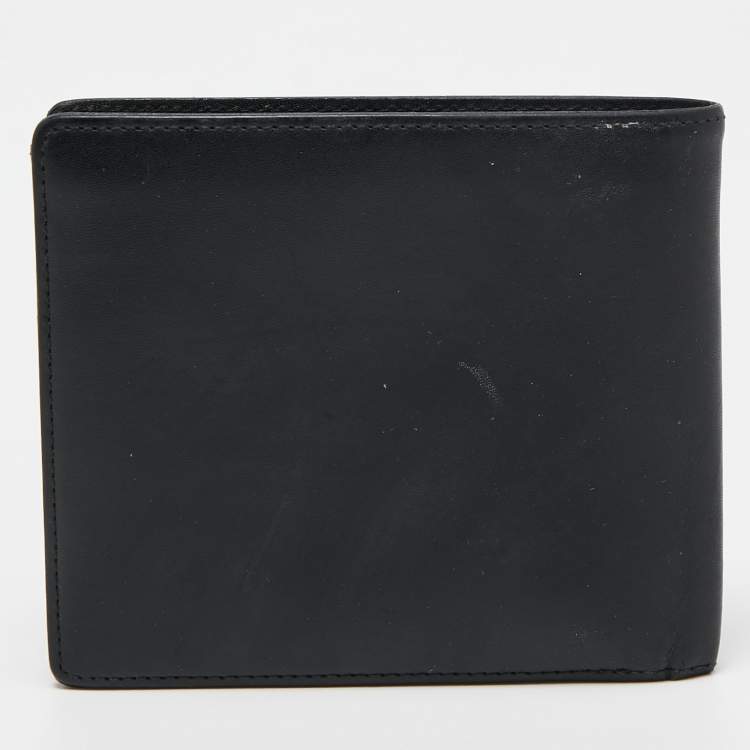 Pre Owned Porsche Design Black Leather P3300 Bifold Wallet