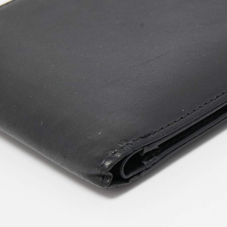 Pre Owned Porsche Design Black Leather P3300 Bifold Wallet