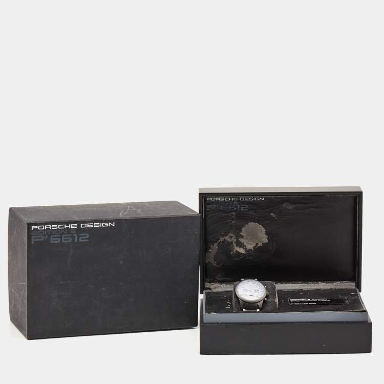 Pre Owned Porsche Design Grey Titanium Edition 3 661219510259/3 Men's Wristwatch 42 mm
