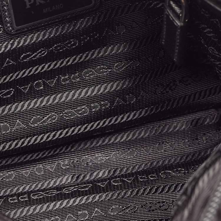 Pre Owned Prada Black Nylon Bandoliera Crossbody Bag