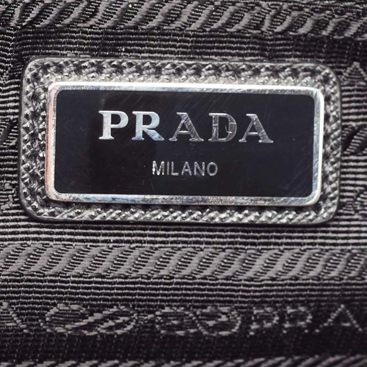 Pre Owned Prada Black Nylon Bandoliera Crossbody Bag
