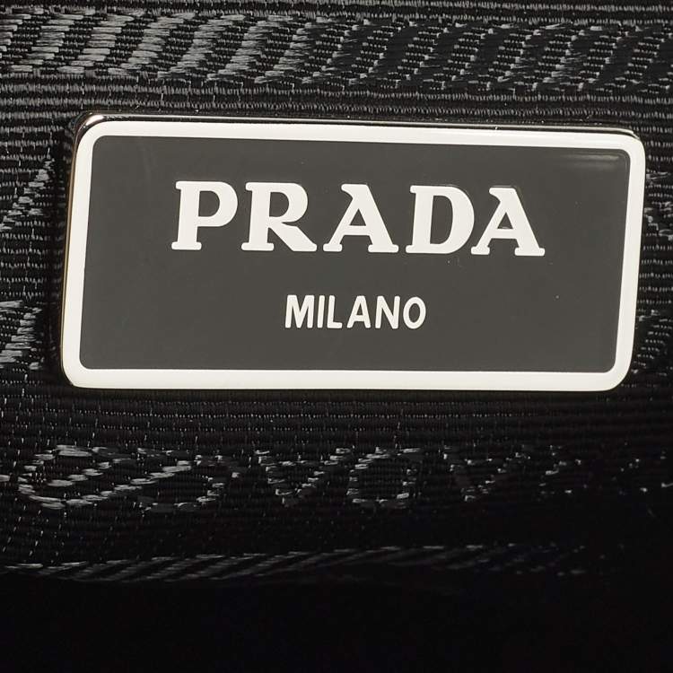 Pre Owned Prada Explore Drawstring Black Nylon Backpack