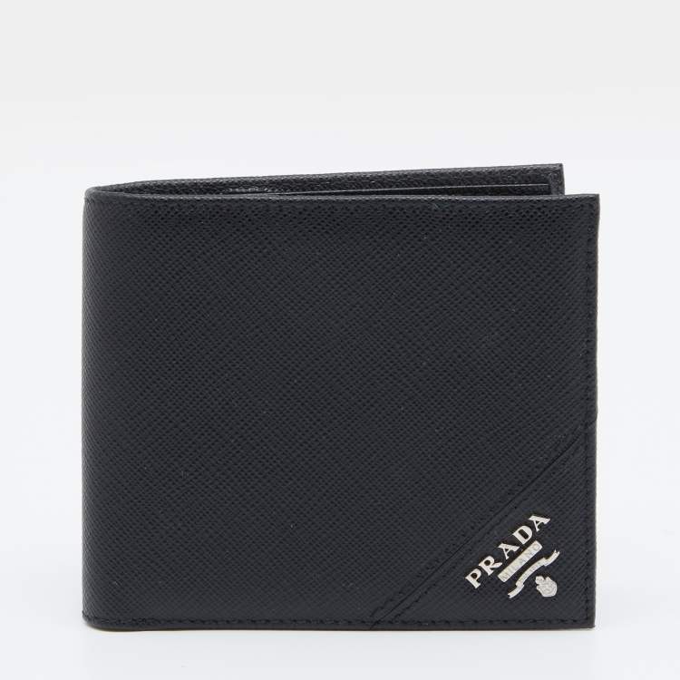 Prada Black Saffiano Leather Bifold Wallet Prada | The Luxury Closet