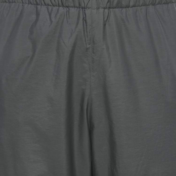 Pre Owned Prada Khaki Green Synthetic Joggers XL