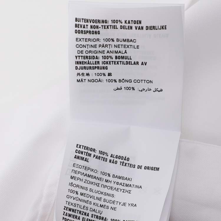 Pre Owned Prada White Cotton Button Front Shirt S