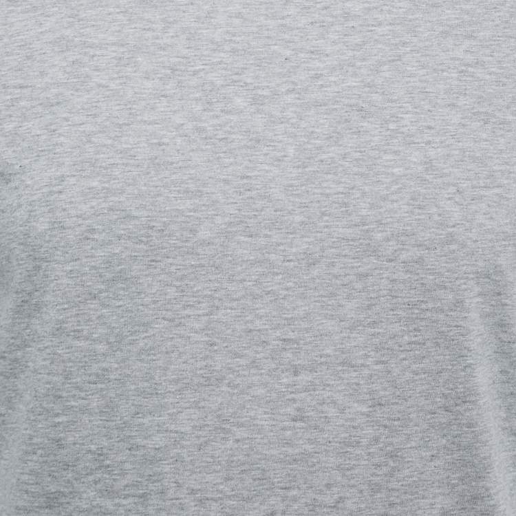 Pre Owned Prada Grey Cotton Crewneck T-Shirt S