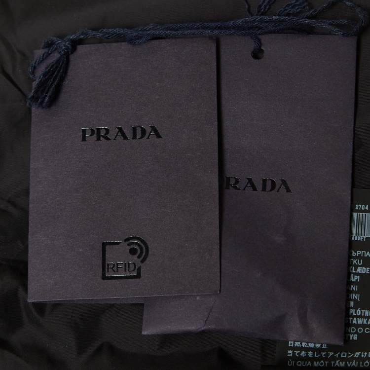 Pre Owned Prada X Adidas Black Re-Nylon Track Jacket XL