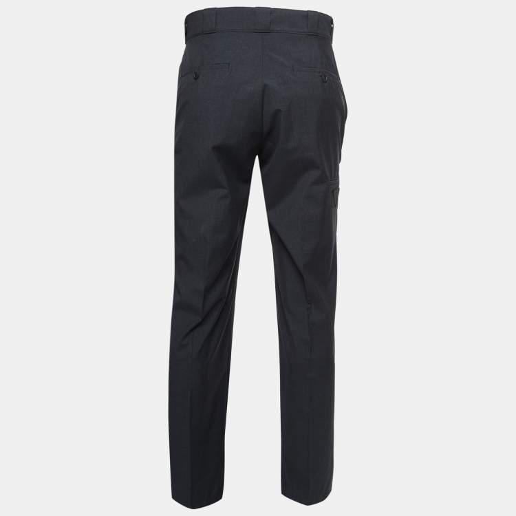 Pre Owned Prada Charcoal Grey Wool Trousers XS