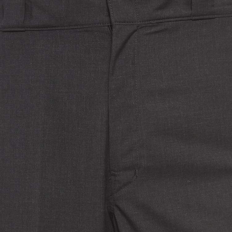 Pre Owned Prada Grey Wool Buttoned Formal Trousers XS 