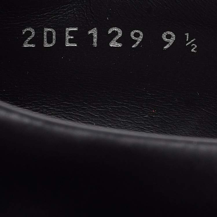 مملوكة مسبقًا Prada Black Leather Monolith Chunky Loafers Size 43.5