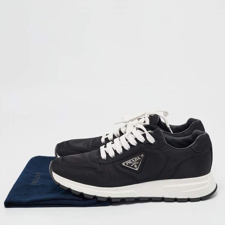 Pre Owned Prada Black Nylon Prax 01 Sneakers Size 44.5