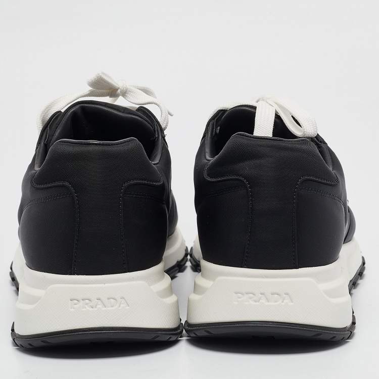 Pre Owned Prada Black Nylon Prax 01 Sneakers Size 44.5