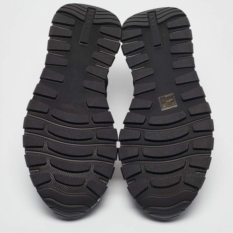 Pre Owned Prada Black Nylon Prax 01 Sneakers Size 44.5