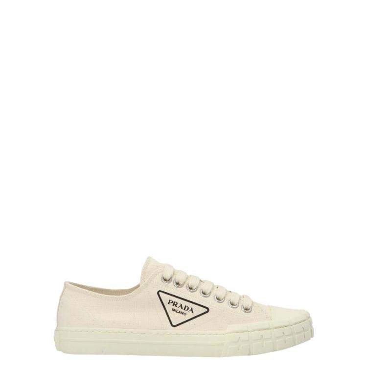 Prada White Wheel Cassetta Sneakers Size EU  (UK ) Prada | TLC