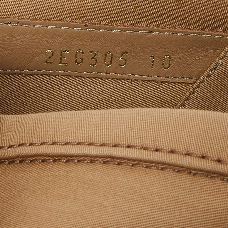 Pre Owned Prada Brown Canvas Low Top Sneakers Size 44