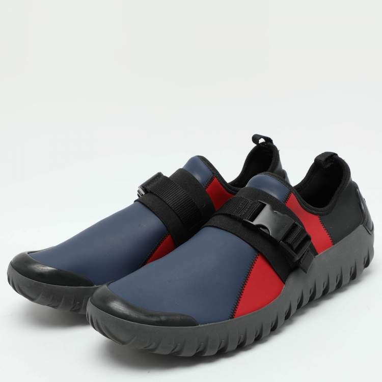 Pre Owned Prada Sport Multicolor Nylon Slip On Sneakers Size 42.5