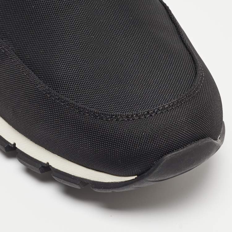 Pre Owned Prada Sport Black Nylon Slip On Sneakers Size 43