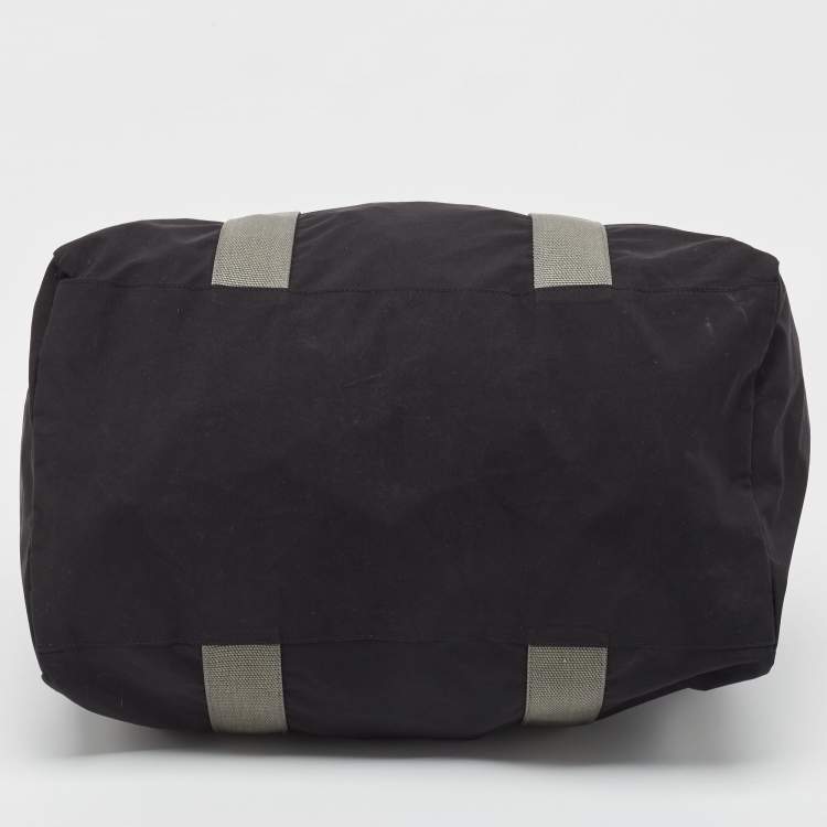 Pre Owned Prada Sport Black/Grey Nylon Duffle Bag