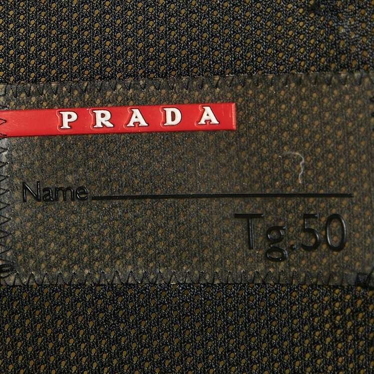 Pre Owned Prada Sport Black Synthetic High Neck  Zip-Up Jacket L
