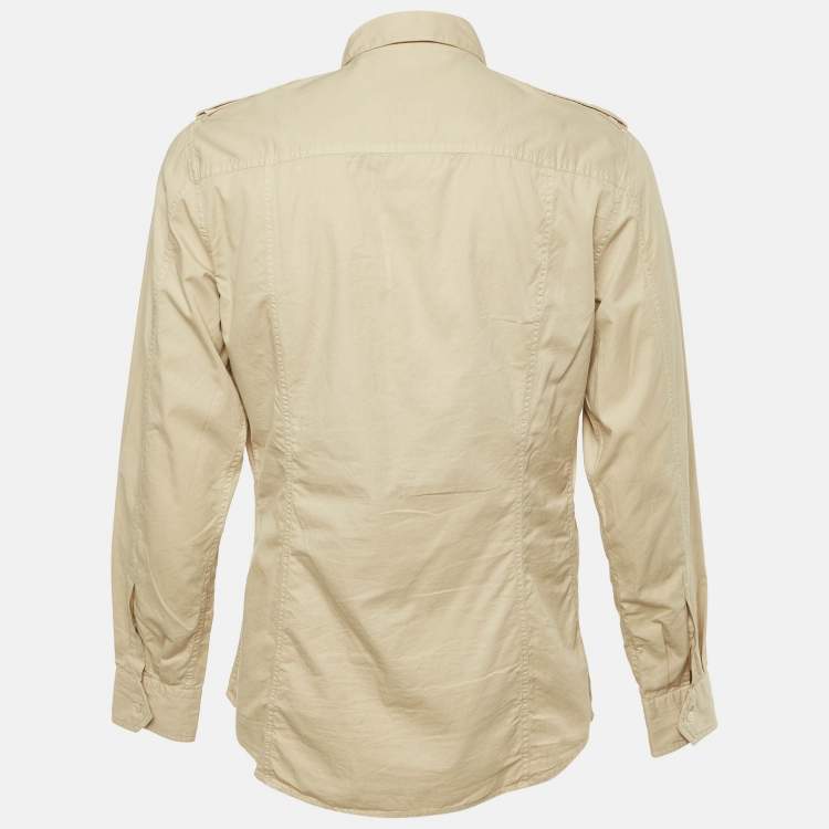 Pre Owned Prada Sport Beige Cotton Button Front Shirt XL 