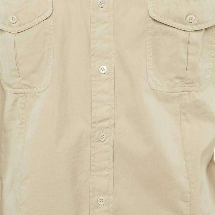 Pre Owned Prada Sport Beige Cotton Button Front Shirt XL 