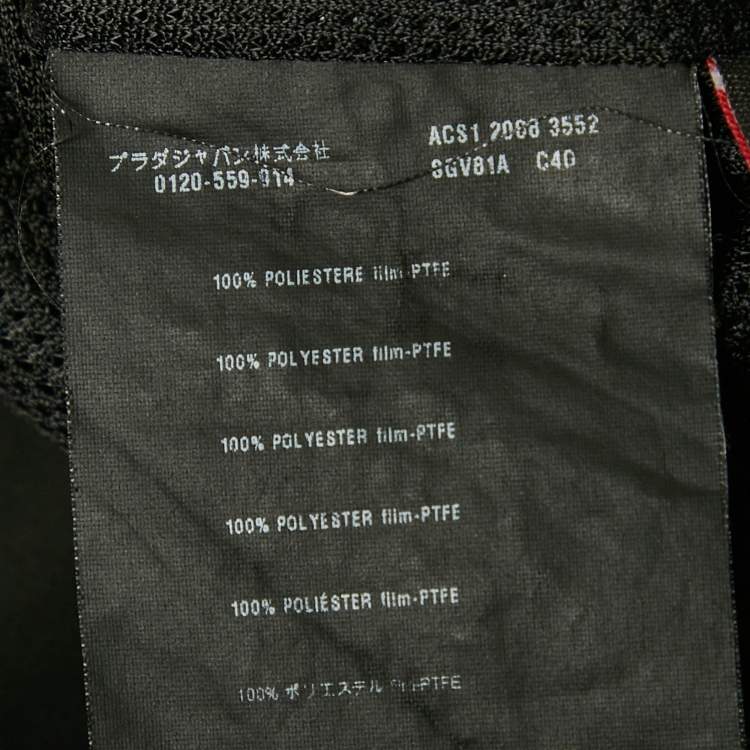 مملوكة مسبقًا Prada Sport Black Windbreaker Zip Up Vest L