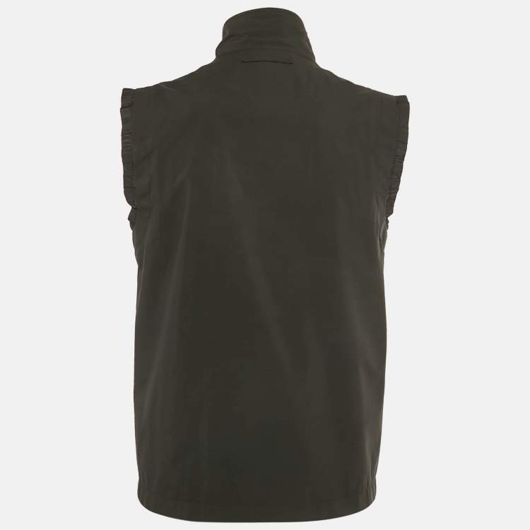 مملوكة مسبقًا Prada Sport Black Windbreaker Zip Up Vest L