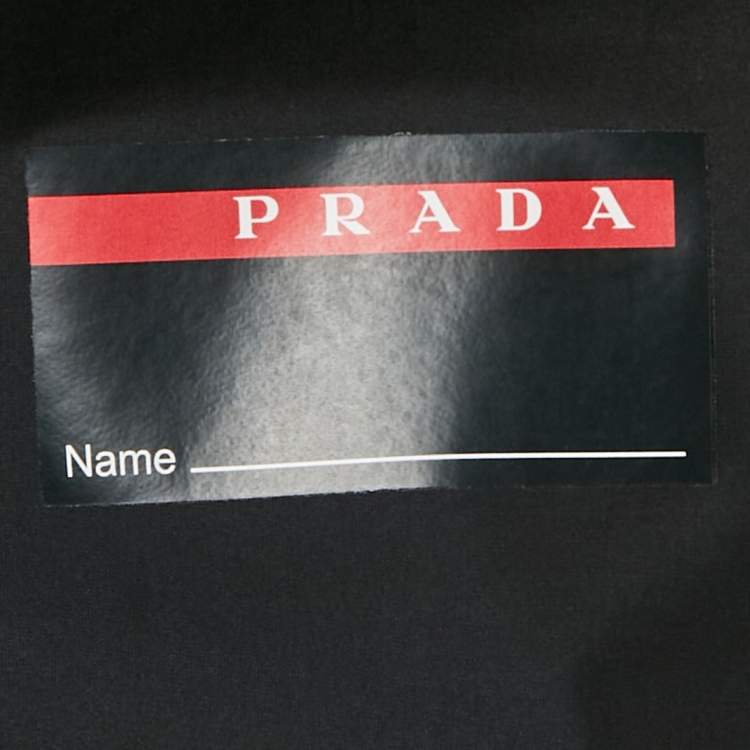 Pre Owned Prada Sports Black Technical Jersey Beyond The Line Jacket XXL
